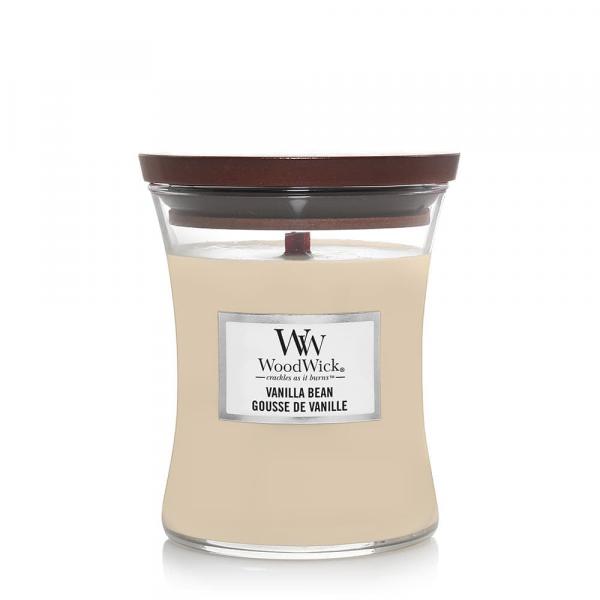 Woodwick Medium Hourglass Candle Vanilla Bean Universal