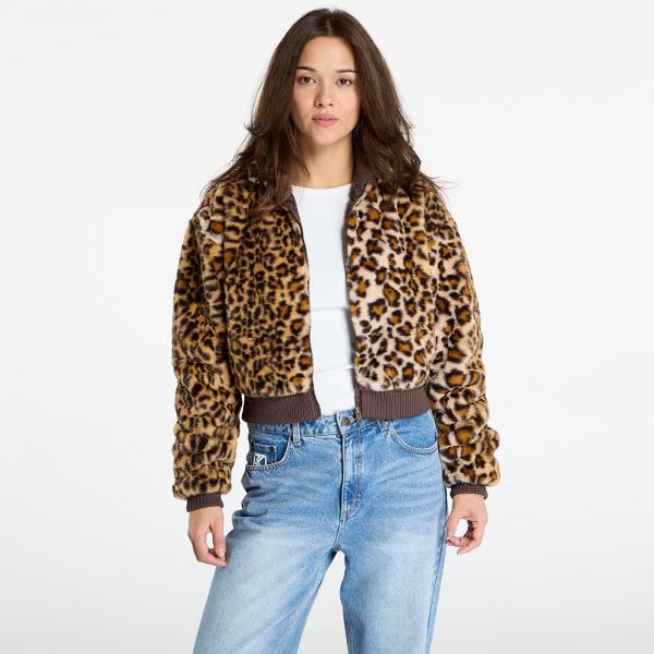 Bunda Urban Classics Ladies Cropped Faux Fur Leo Jacket Leo S