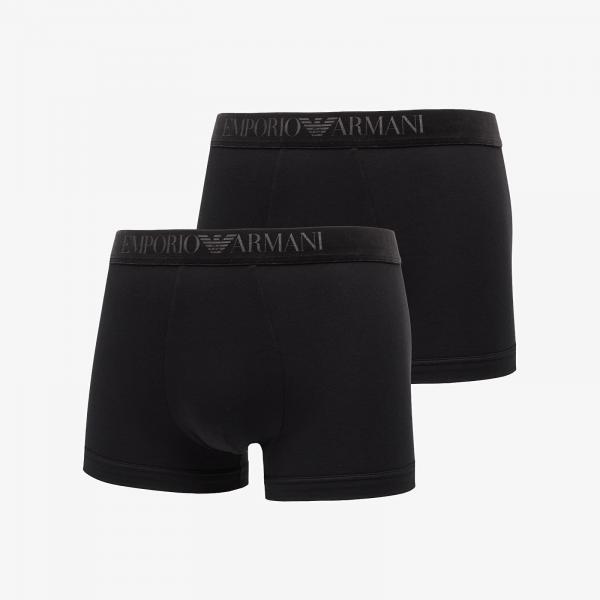 Boxerky EA7 Emporio Armani Bottom Trunk 2-Pack Black/ Black L
