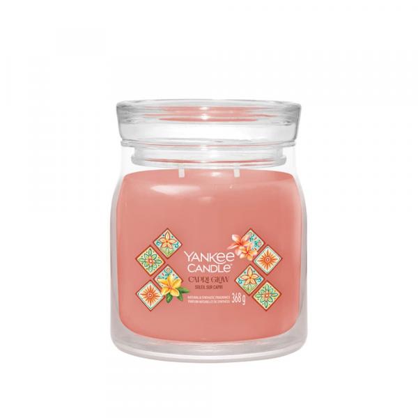 Yankee Candle Signature Medium Jar 2 Wicks Capri Glow Universal