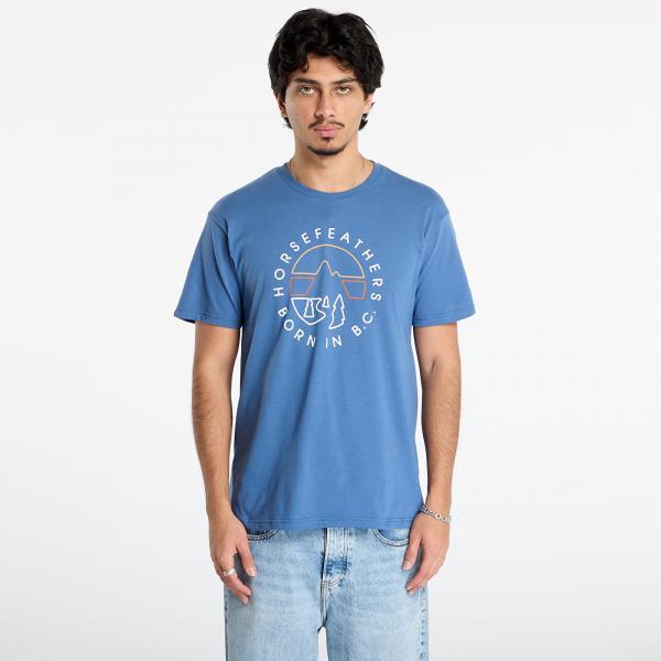 Tričko Horsefeathers Line Circle T-Shirt Moonlight Blue S