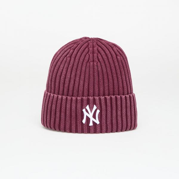Čepice New Era New York Yankees MLB Cuff Knit Beanie Hat Washed Dark Red Universal