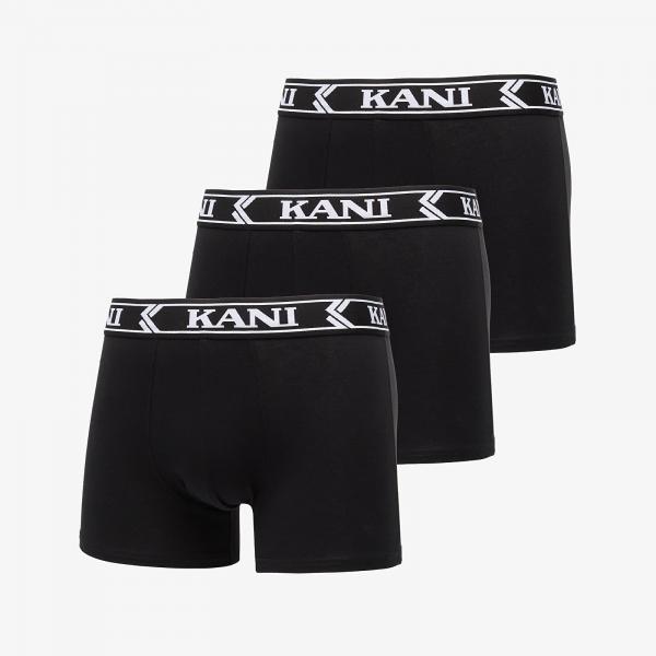 Boxerky Karl Kani Retro Tape 3 Pack Boxer Briefs Black M