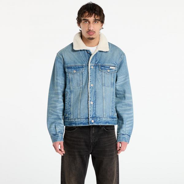 Bunda Calvin Klein Jeans 90S Sherpa Trucker Jacket Blue M