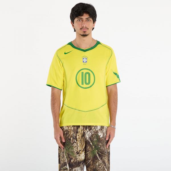 Dres Nike Men's Ronaldinho Brazil 2004 Total 90 Reissue Soccer Replica Jersey Opti Yellow/ Apple Green/ Apple Green S