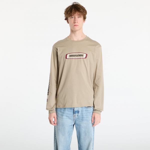 Tričko Horsefeathers Raceway Ls T-Shirt Taupe S