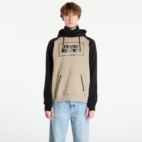 Mikina Horsefeathers Sherman Sweatshirt Black/ Taupe L