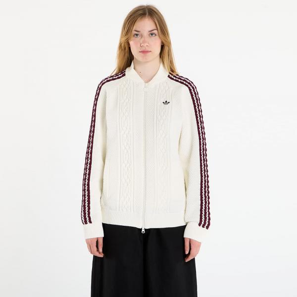Mikina adidas Archive Cutline Knit Track Top Off White S