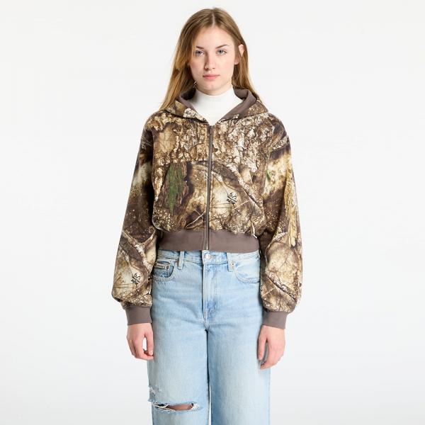 Mikina Jordan Brooklyn Fleece Women's Realtree Mod Crop Full-Zip Hoodie Sail/ Sail L