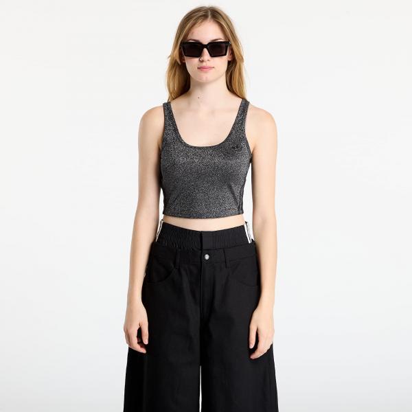 Podprsenka adidas Lurex Bralet Black/ Silver Met. M