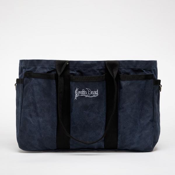 Taška Brain Dead Brain Dead Equipment Waxed Canvas Tennis Tote Navy Universal
