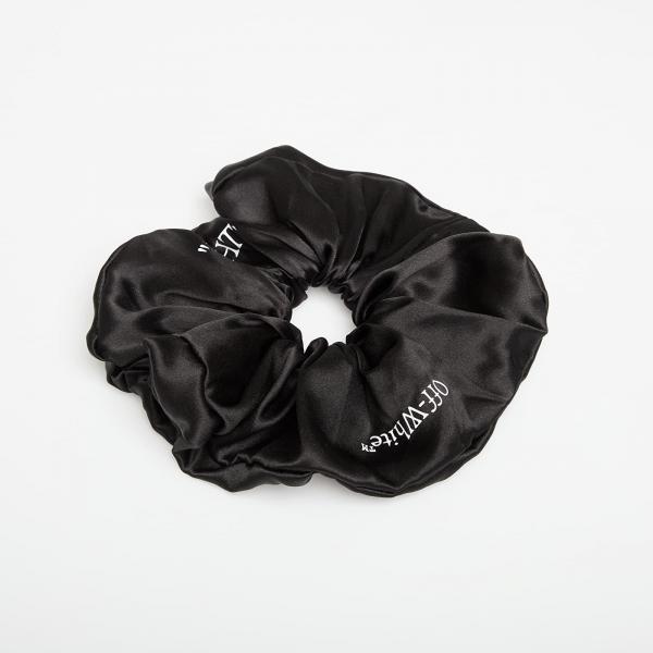 Off-White Keep Tight Satin Scrunchie Black/ White Universal