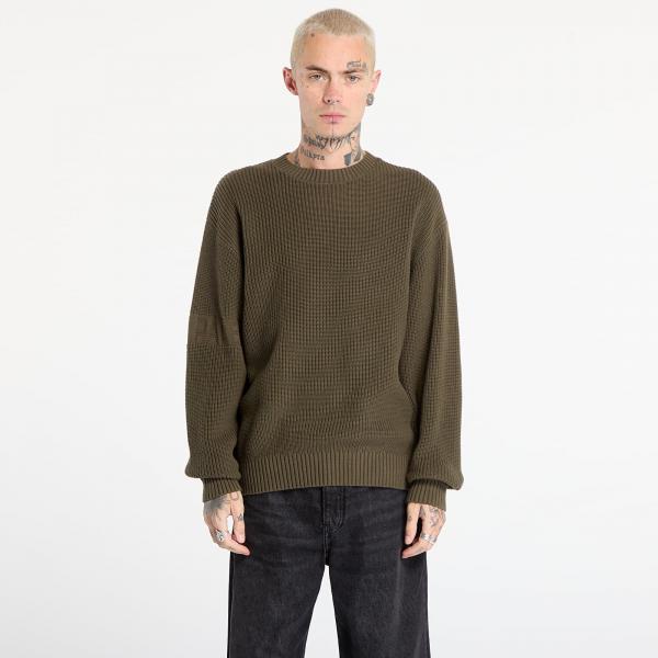 Svetr Daily Paper Band Knit Sweater UNISEX Rosin Green XS