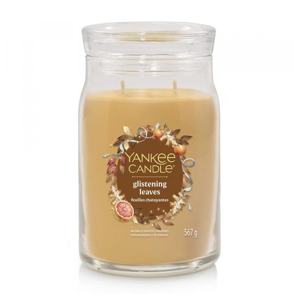 Yankee Candle Signature Large Jar 2 Wicks Glistening Leaves Universal