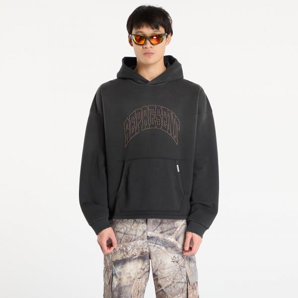 Mikina REPRESENT Embellished Hoodie UNISEX Stained Black XL