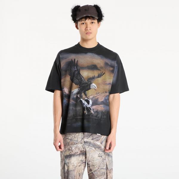 Tričko REPRESENT Chrome Flight T-Shirt UNISEX Stained Black XXL