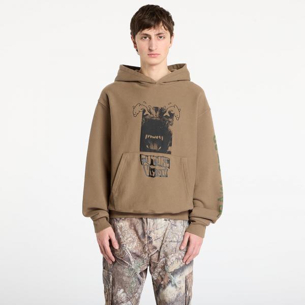 Mikina Brain Dead Future Vision Hoodie Coffee M