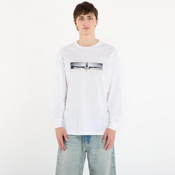 Tričko Jordan Men's Long-Sleeve Crew-Neck T-Shirt White/ Black M