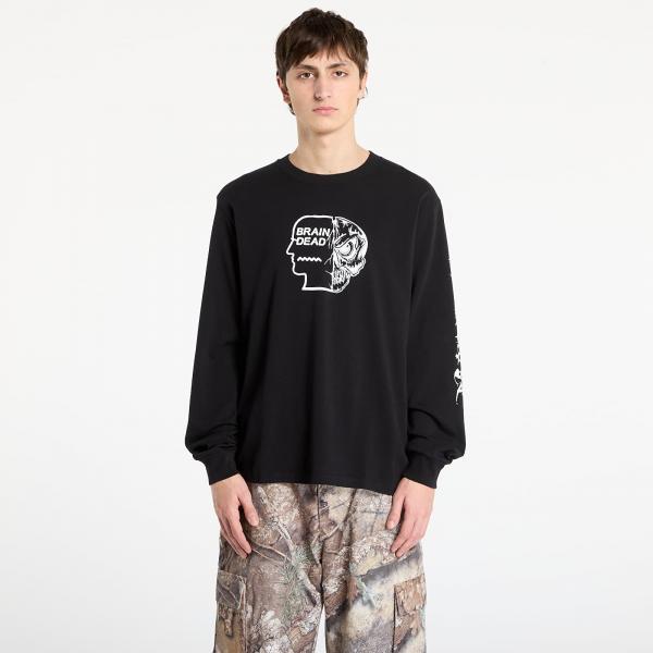 Tričko Brain Dead Skull Mech Long Sleeve Black M