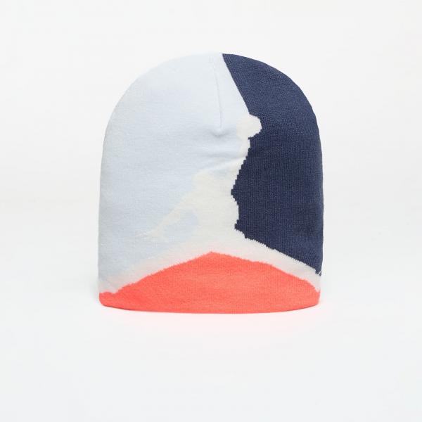 Čepice Jordan Brooklyn Peak Beanie Pure Platinum/ Thunder Blue/ Hot Lava/ Sail Universal