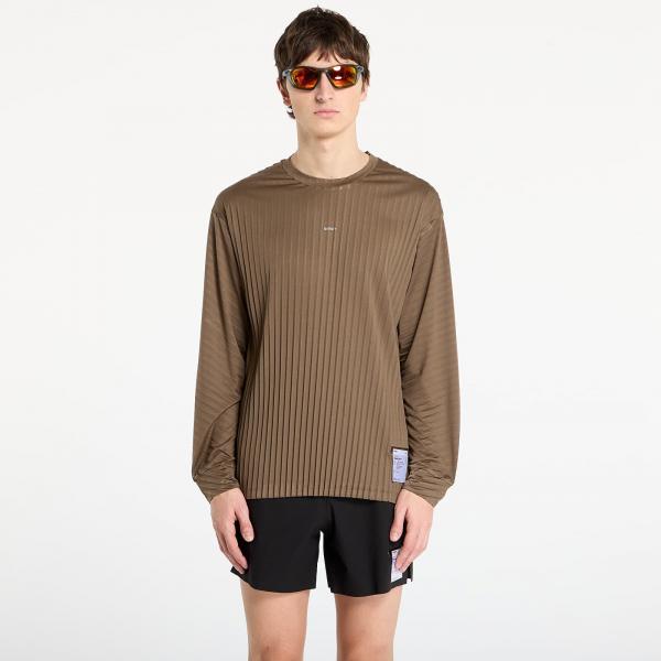 Tričko Satisfy AuraLite Pleated Long Tee Olive L