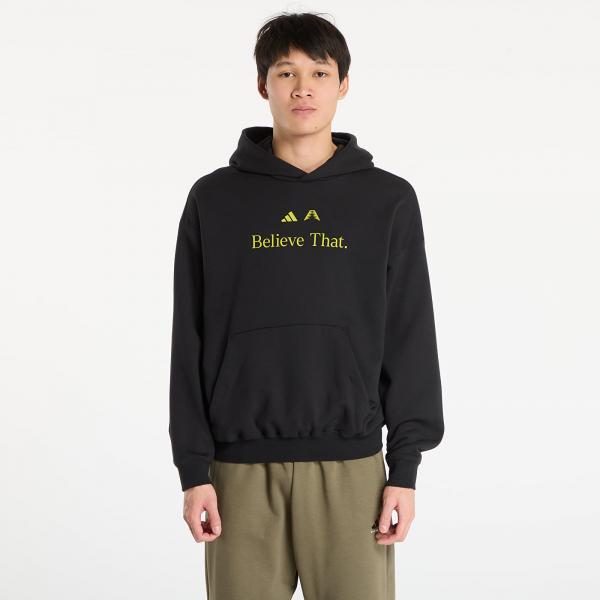 Mikina adidas Anthony Edwards Believe That Hoodie Black/ Preloved Lime M
