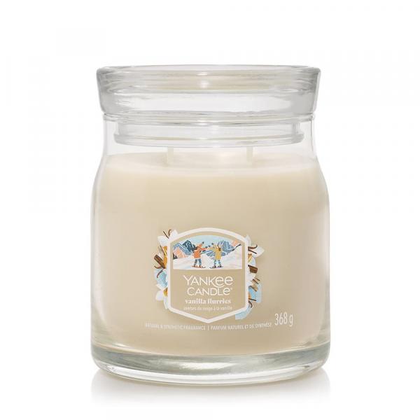 Yankee Candle Signature Medium Jar 2 Wicks Vanilla Flurries Universal