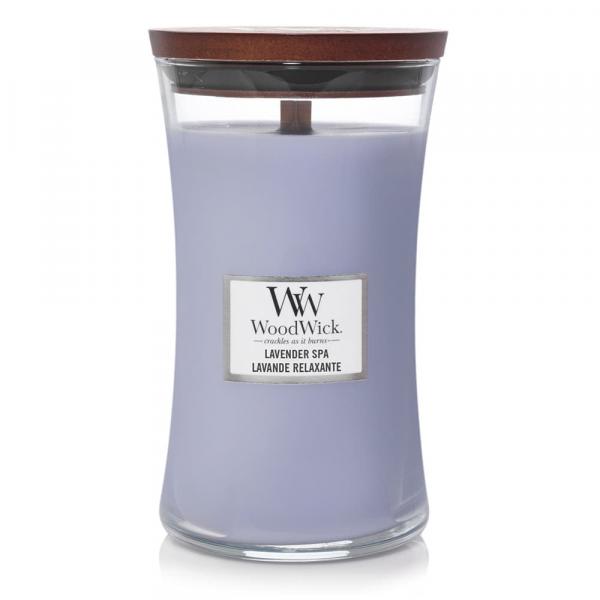 Woodwick Large Hourglass Candle Lavender Spa Universal