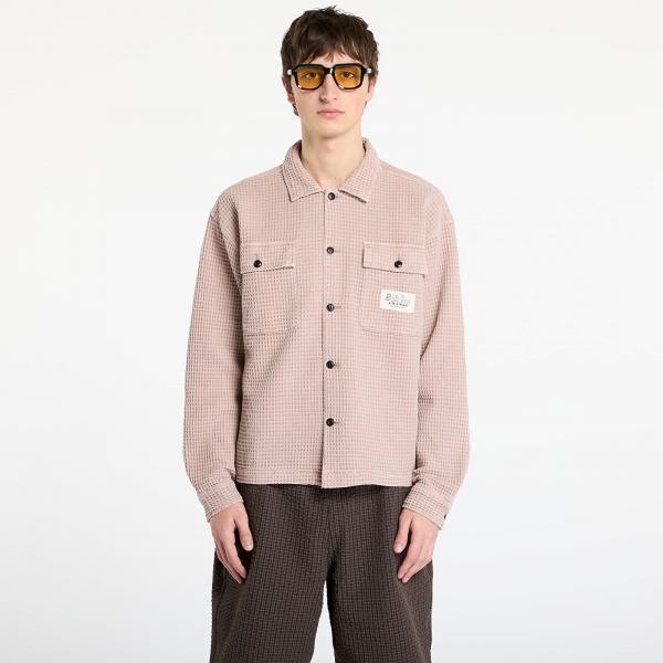 Košile Brain Dead Waffle Button Front Shirt Sand S