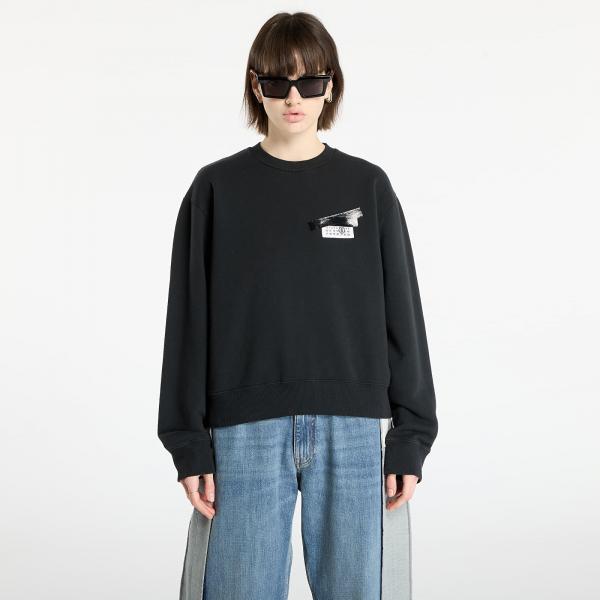 Mikina MM6 Rtw Show Sweatshirt Washed Black L
