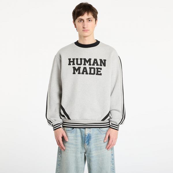 Mikina HUMAN MADE Elbow Patch Sweatshirt UNISEX Gray S