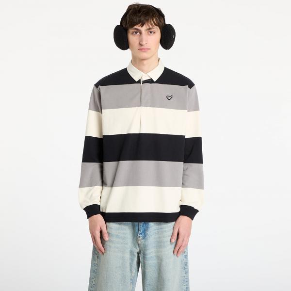 Tričko HUMAN MADE Rugby Shirt UNISEX Black L