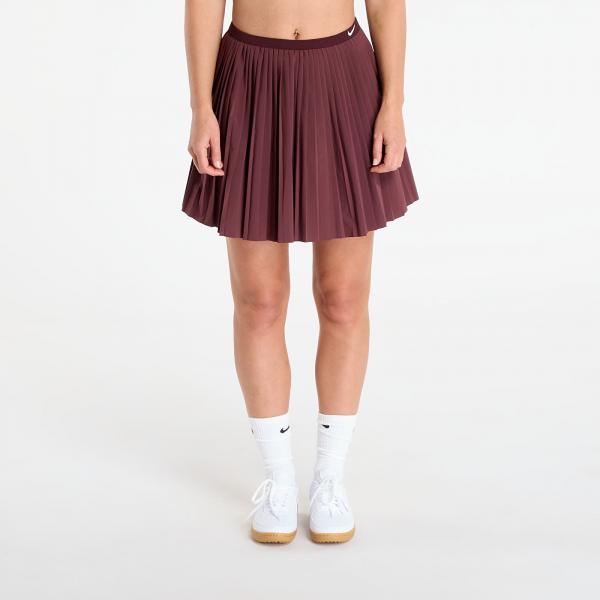Sukně Nike Sportswear Women's Pleated Skirt Burgundy Crush/ Sail XS