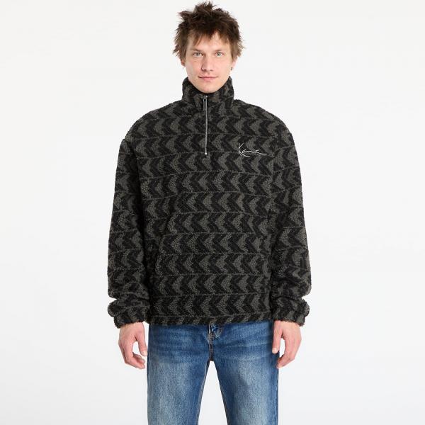 Mikina Karl Kani Metal Signature Monogram Teddy Troyer Black XL