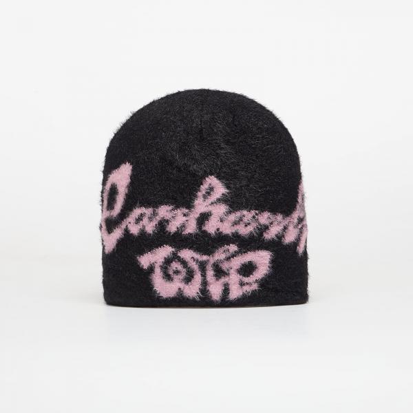 Čepice Carhartt WIP Chedda Beanie Black/ Glassy Pink Universal