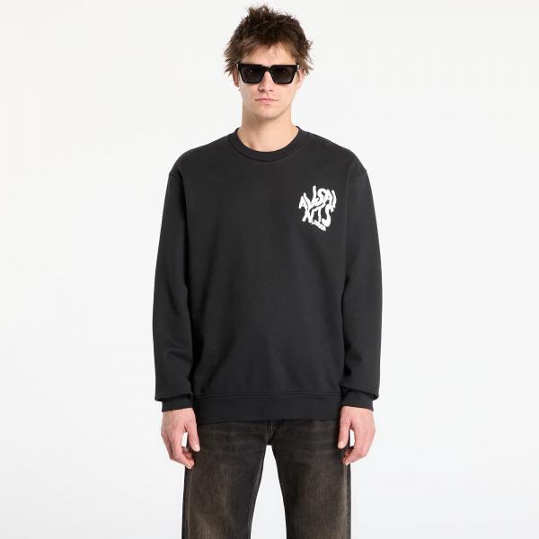 Mikina AllSaints Orlando Crew Jet Black XL