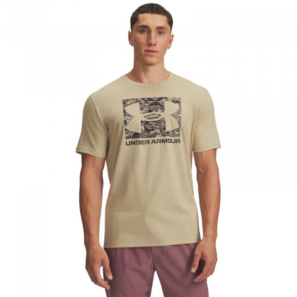 Tričko Under Armour Abc Camo Boxed Logo SS T-Shirt Brown XL