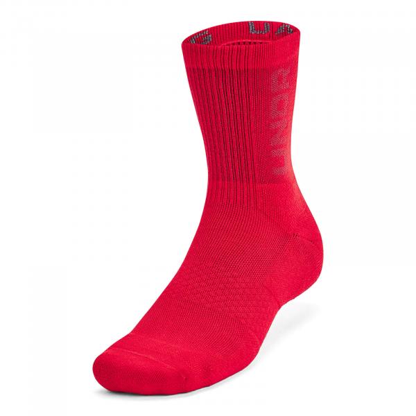 Ponožky Under Armour 3-Maker 3-Pack Mid Red M
