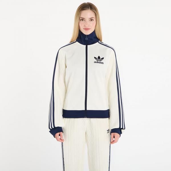 Mikina adidas Knit Classic Track Top Off White XS