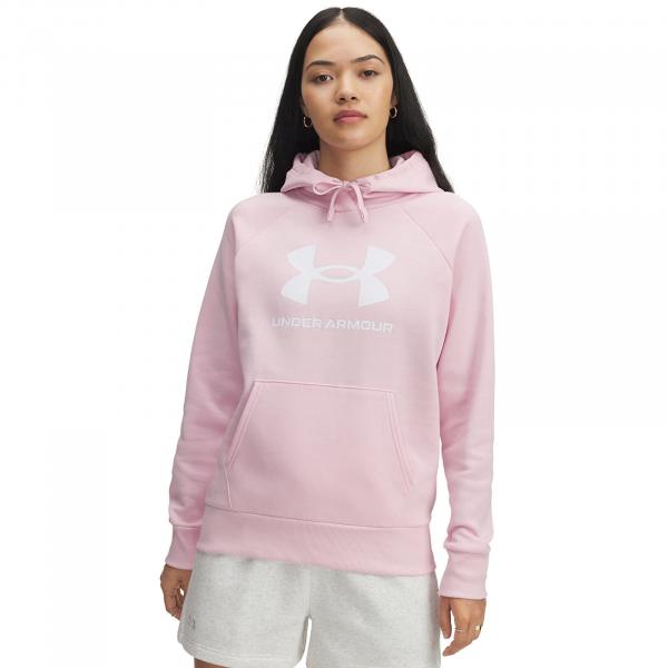 Mikina Under Armour Rival Fleece Big Logo Hoodie Pink L