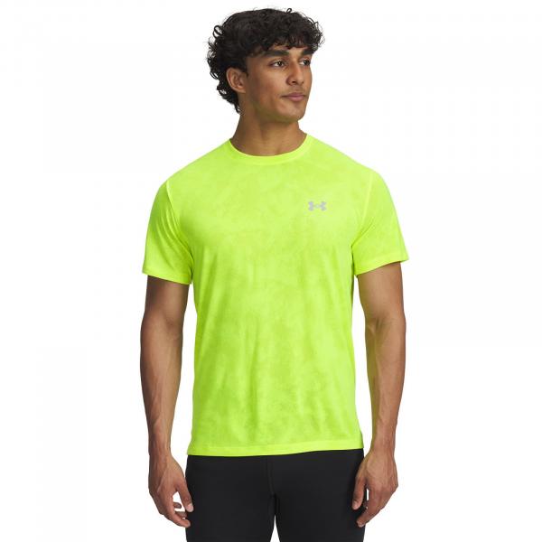 Tričko Under Armour Launch Camo SS T-Shirt Yellow L