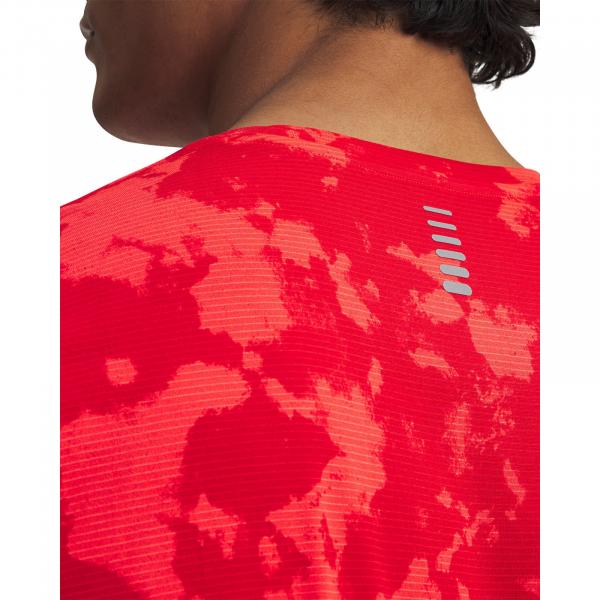 Tričko Under Armour Launch Printed SS T-Shirt Red XL