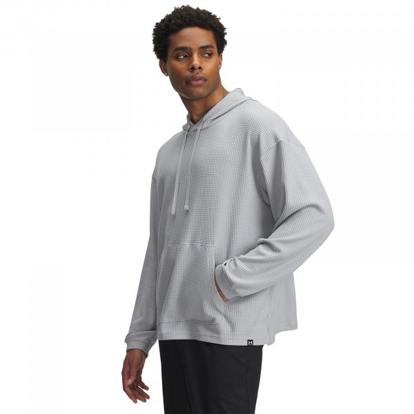 Mikina Under Armour Rival Waffle Hoodie Gray M