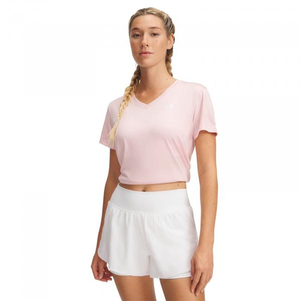 Tričko Under Armour Tech SS T-Shirtv-Twist Pink XS