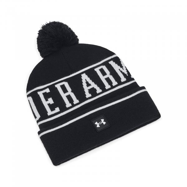Čepice Under Armour M Halftime Pom Beanie Black Universal