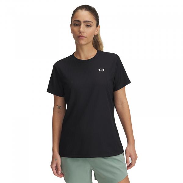 Tričko Under Armour Tech Rib SS T-Shirtc Black L