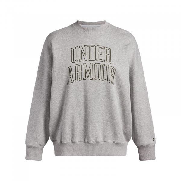 Mikina Under Armour Rival Flc Os Varsity Crew Gray XS