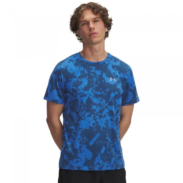 Tričko Under Armour Launch Printed SS T-Shirt Blue L