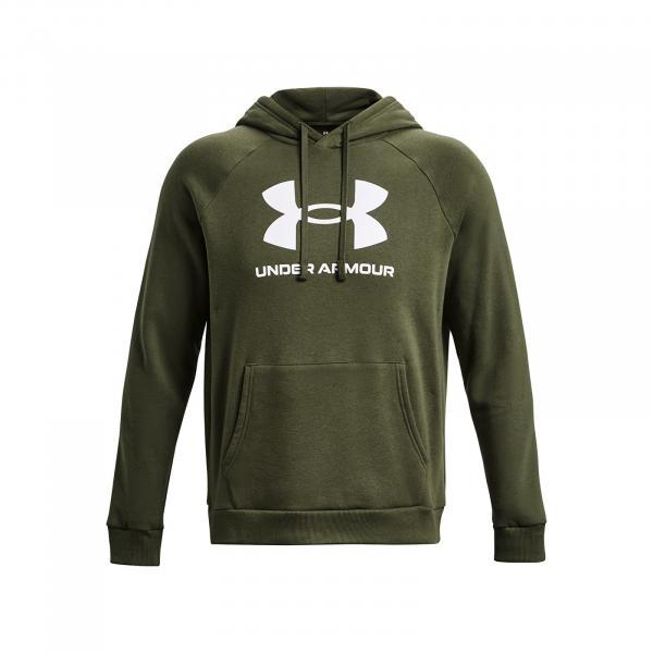 Mikina Under Armour Rival Fleece Logo Hoodie Green XXL