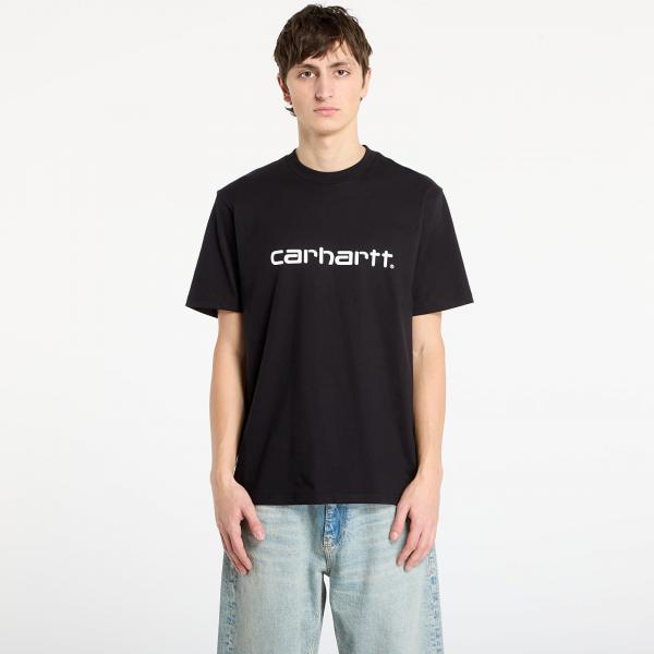 Tričko Carhartt WIP S/S Script T-Shirt Black/ White S